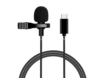 Mikrofon mikrofoni bubica sa Type C / tip C priključkom crna