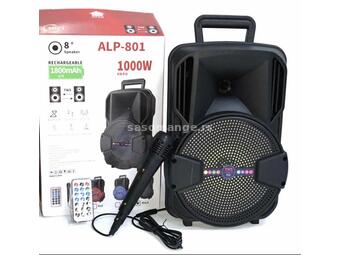 Bluetooth karaoke zvučnik 8"+mikrofon - ALP 801