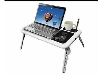 Sto za laptop sa dva kulera - E-table