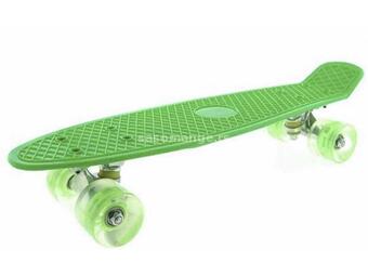 Peni board skejt bord zeleni sa svetlećim točkićima 60cm