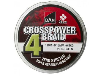 Struna DAM Crosspower 4-Braid 0.13mm/0.15mm/0.17mm 150m