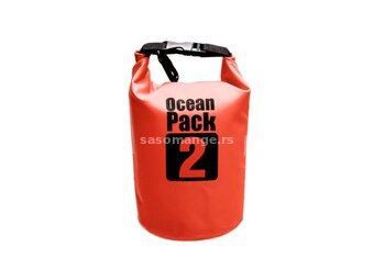 Vodootporna suva torba torbe Ocean Pack 2l - crvena