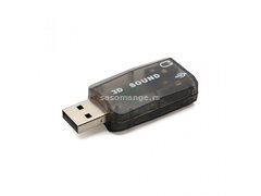 Zvučna kartica muški USB na 2x 3,5mm (Aux audio) ženski jwd4