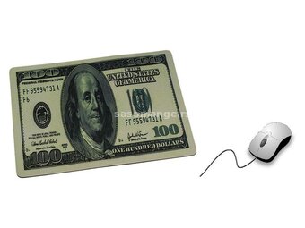 Podloga za miša, izgled novčanice od 100 dollars