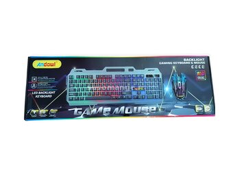 Gaming keyboard &amp; mouse Andowl Q808 led light
