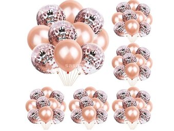 belo rozi latex baloni za 18i rodjendan 10 komada 12 inc