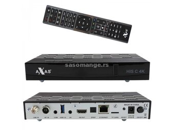 Axas HIS C 4K SE E2 Linux H.265 HEVC 2160p DVB-S2X DVB-C/T2