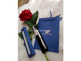 Swarovski olovka + USB Stick, ukrasna kesa, vrećica-SREBRNA