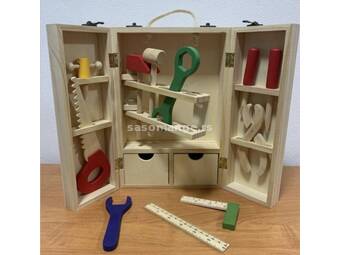 Edukativna igračka drveni alat u kutiji