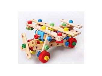 Edukativna igračka drveni avion