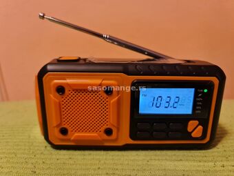 EMERGENCY RADIO SY-376WB - dinamo, solarni FM radio, punjiva