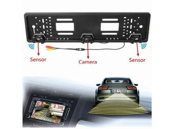 Parking senzori i kamera u ramu tablice