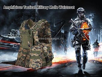 Tactical Vest Army Airsoft Molle Vest Combat Hunting Vest