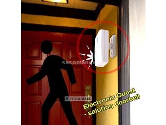 Wireless and Greeting Warning Guest Saluting Doorbell - hi