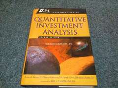 Quantitative Investment Analysis - CFA