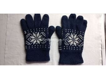 Ski rukavice muske vuna /acrilic -fatirane teget v
