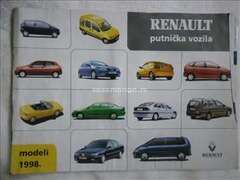 Prospekt Renault program 1998, srpski, A4, 8 str.