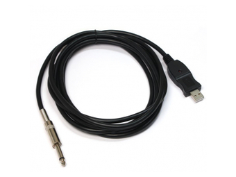 3G (99387) kabl 6.35 (muški) na USB Guitarski Audio kabl 3m crni