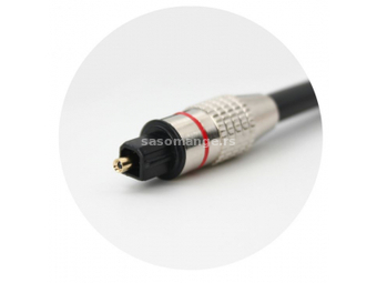 3G (85443) kabl Optički Audio (muški) na Optički Audio (muški) 4.0mm 5m crni