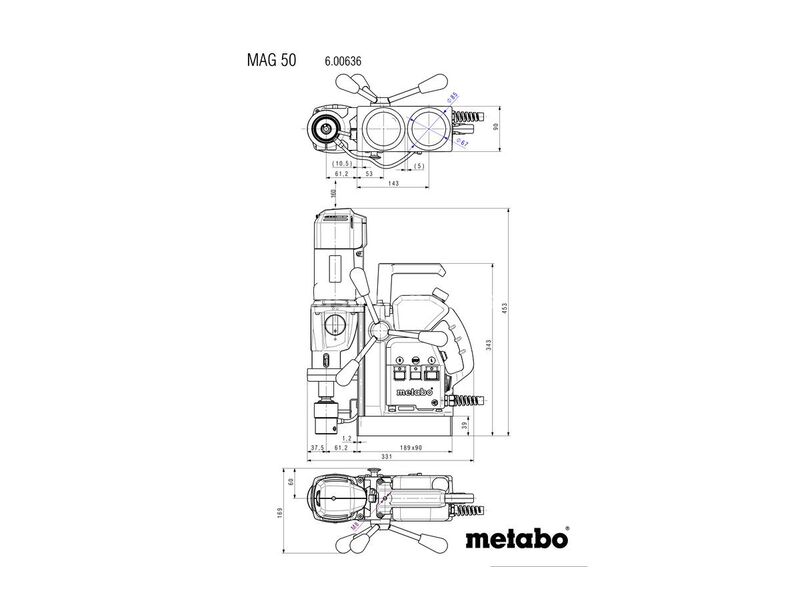 Magnetna bušilica Metabo MAG 50 1200W (600636500)