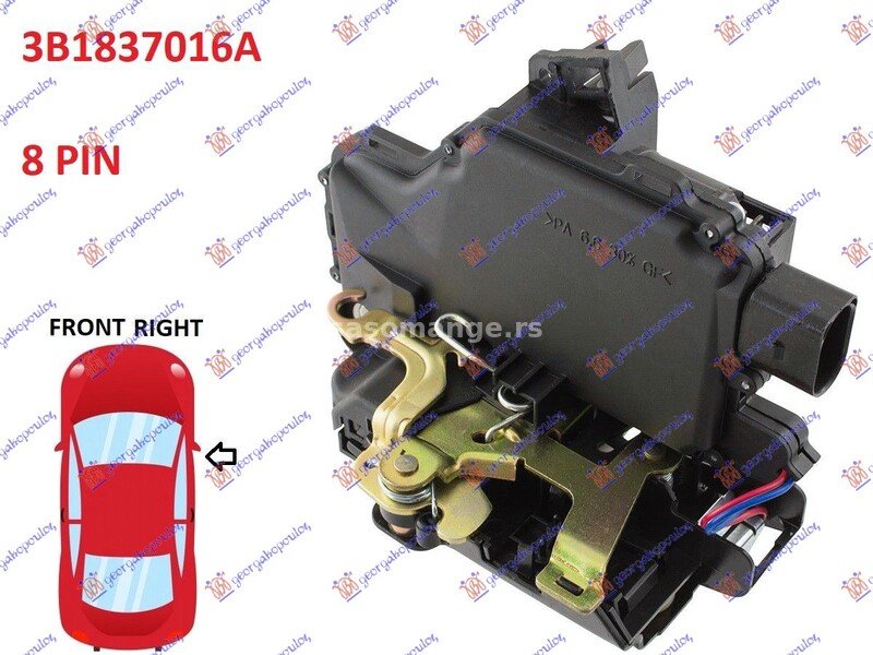 BRAVA PREDNJIH VRATA ELEKTRICNA (8 PIN) SKODA OCTAVIA 4 97-10