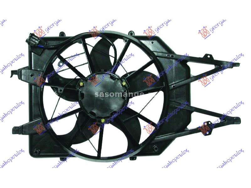 VENTILATOR KOMPLET (BENZIN) (-AC) FORD FOCUS 98-04