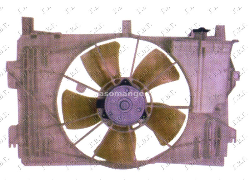 VENTILATOR KOMPLET (BENZIN) (ZABICE) TOYOTA AVENSIS (T25) 03-08