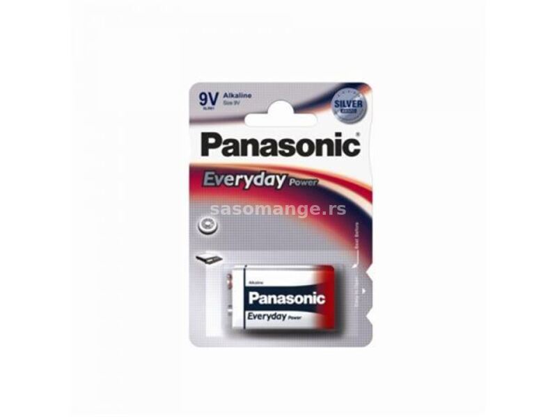 PANASONIC baterije 6LF22EPS, 1BP -9V Alkalne Everyday