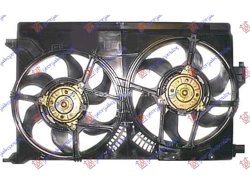 VENTILATOR (DUPLI) KOMPLET (BENZIN/DIZEL) OPEL VECTRA C 02-05