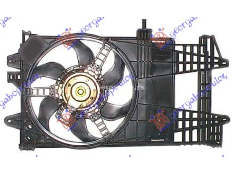 VENTILATOR KOMPLET (1.2i 8V/16V) (+/-AC) (DENSO TIP) LANCIA MUSA 03-13