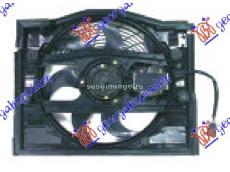 VENTILATOR KLIME KOMPLET (BENZIN/DIZEL) (BEZ KONTROLNE JEDINICE) BMW SERIES 3 (E46) COMPACT 01-05