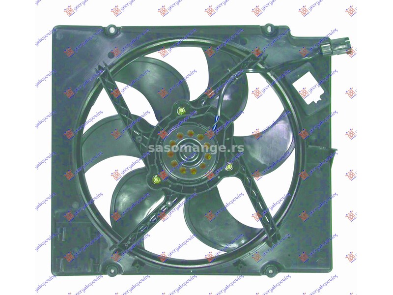 VENTILATOR HLADNJAKA KOMPLET (1.4/1.6 BENZIN) (+AC) RENAULT MEGANE L/B 96-98