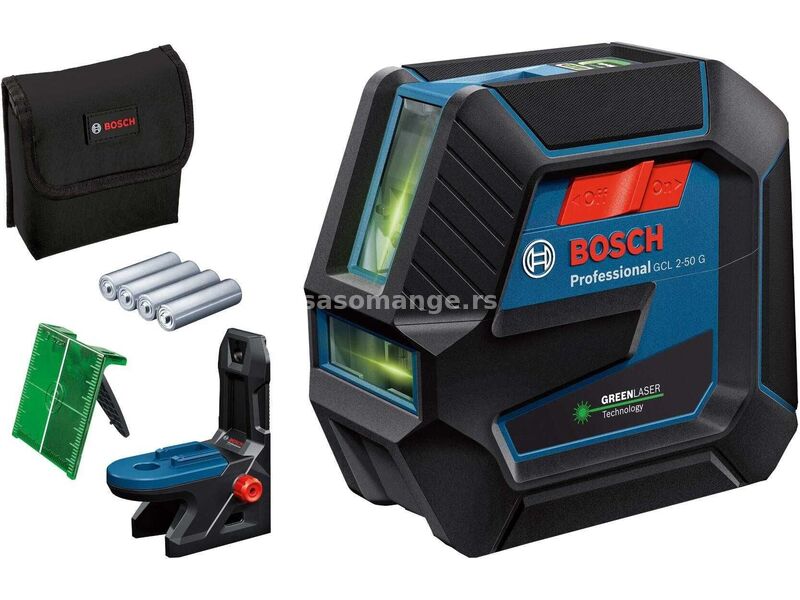 BOSCH Kombinovani linijski laser sa zelenim zrakom GCL 2-50 G/ domet 50m