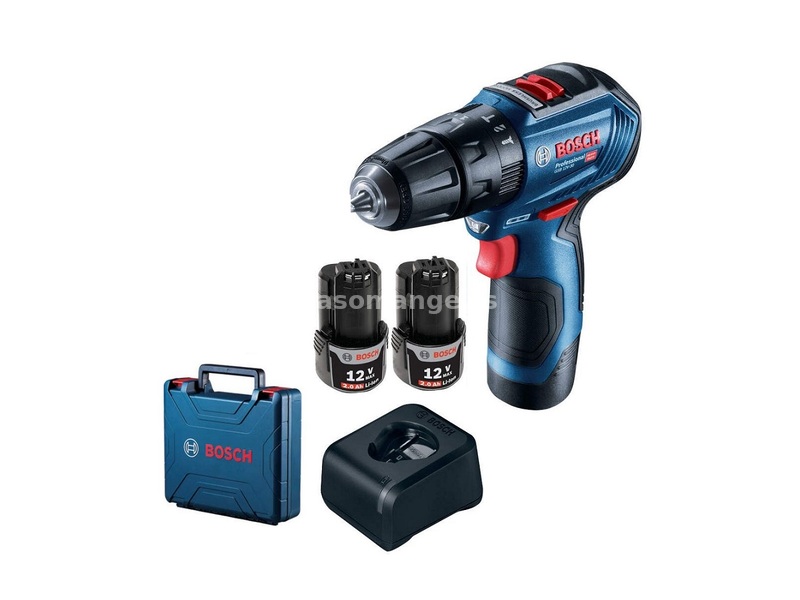 Akumulatorska vibraciona bušilica - odvrtač GSB 12V-30 2x2,0Ah (06019G9100) BOSCH