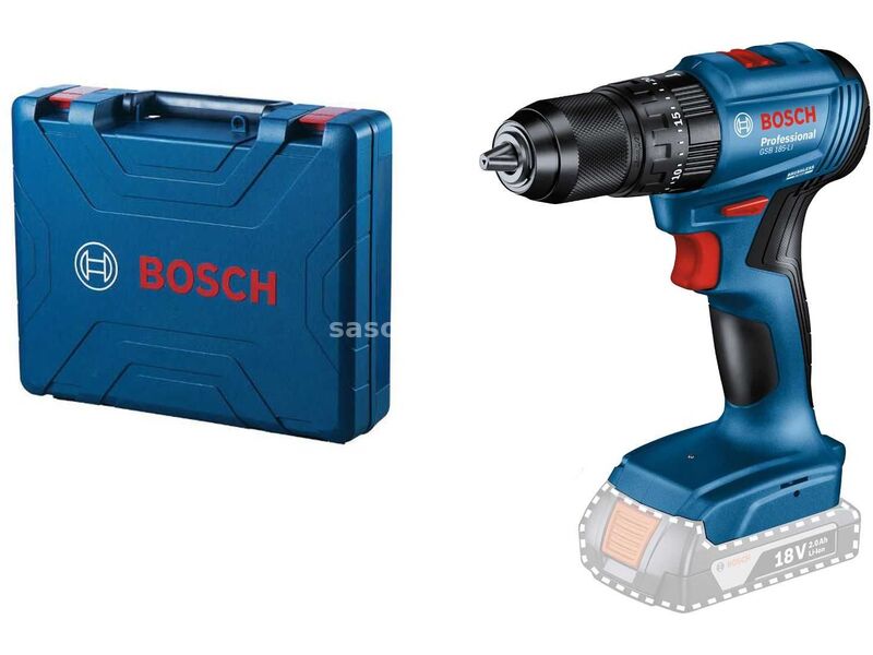 BOSCH Akumulatorska vibraciona bušilica - odvrtač GSB 185-Li 18V Solo; bez baterije i punjača u k...