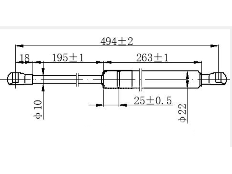 AMORTIZER GEPEK VRATA 5 VRATA (494L-685N) MAZDA 6 08-13