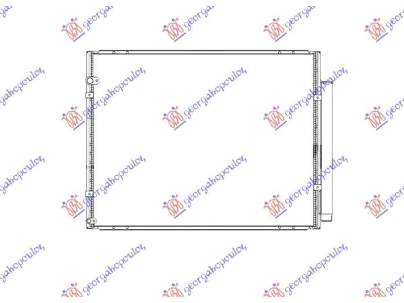 HLADNJAK KLIME (RX350) 3.5 BENZIN (AUTOMATSKI) (695x510) LEXUS RX 330/350/400 03-09