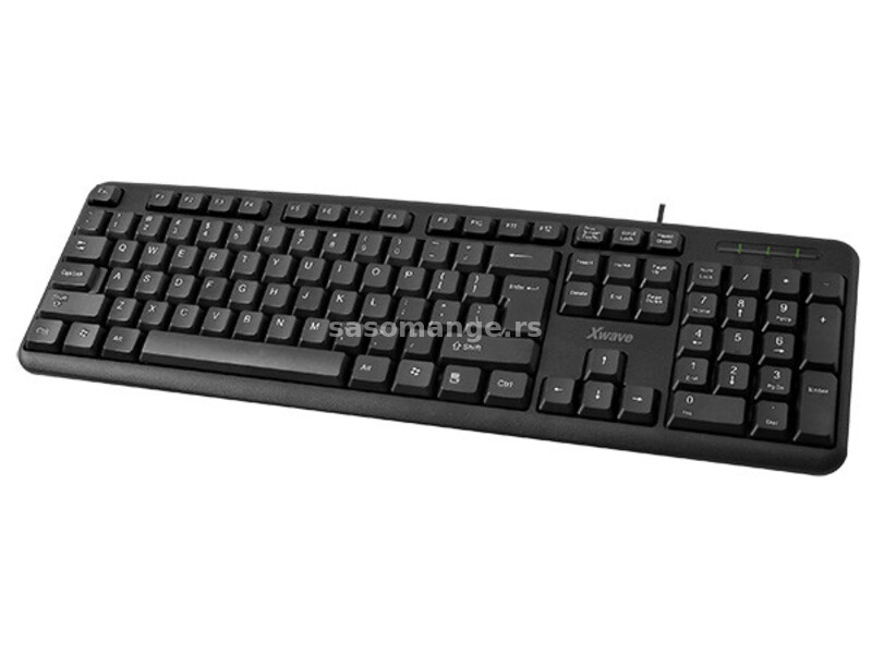 Tastatura crna USB, USA slova