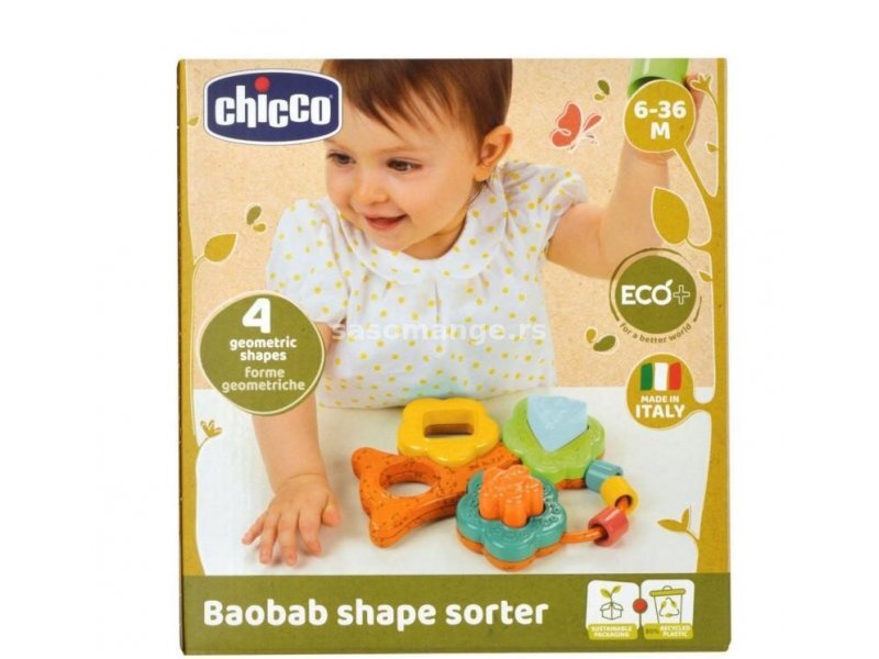 CHICCO Igračka Eco umetaljka u obliku drveta A049317