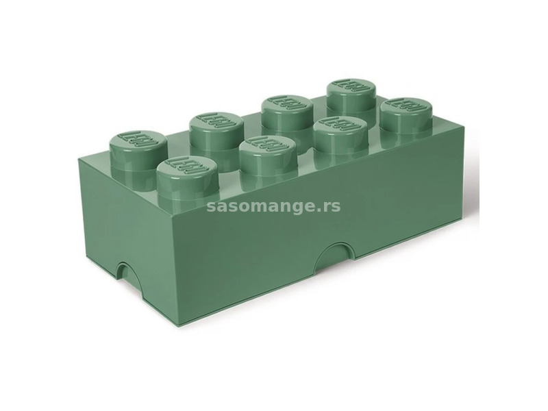 ROOM COPENHAGEN Storage box 8-as lego cube shape green sand