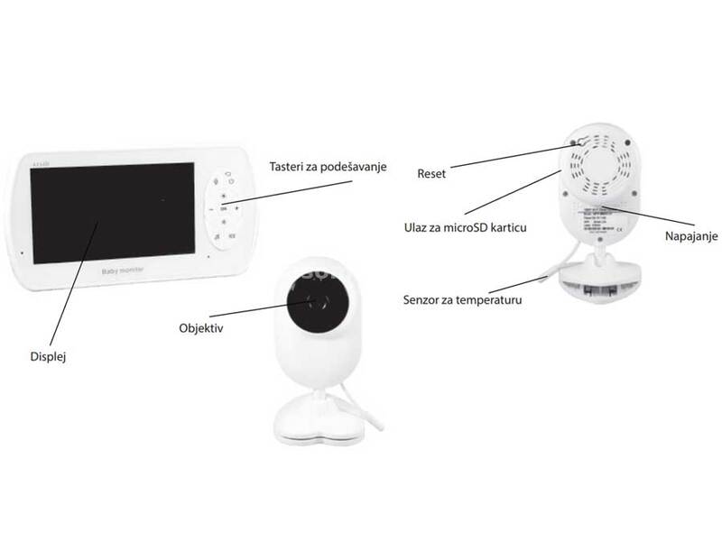 Baby kamera sa monitorom za nadzor KBM-520