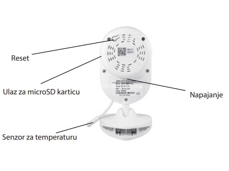 IP Wi-Fi Smart Baby Kamera za nadzor WFIP-BM520-2T