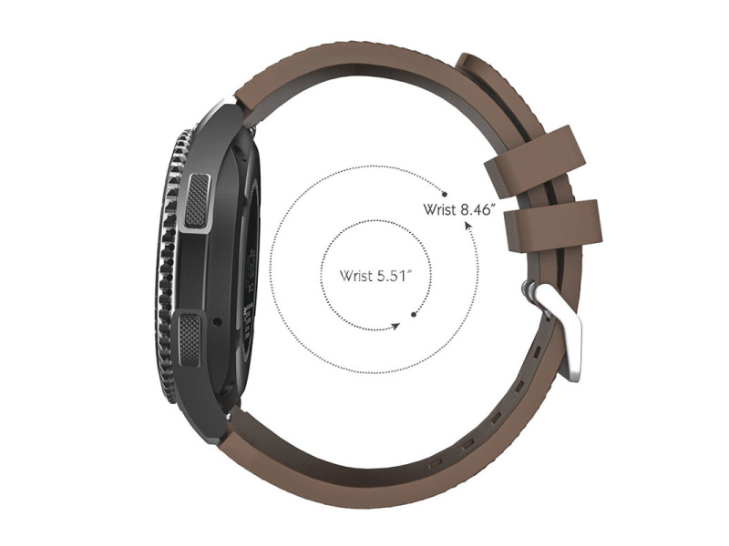 Silikonska narukvica za pametni sat crna 22mm