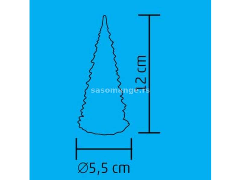 Akrilna LED jelka koja menja boje CDM12