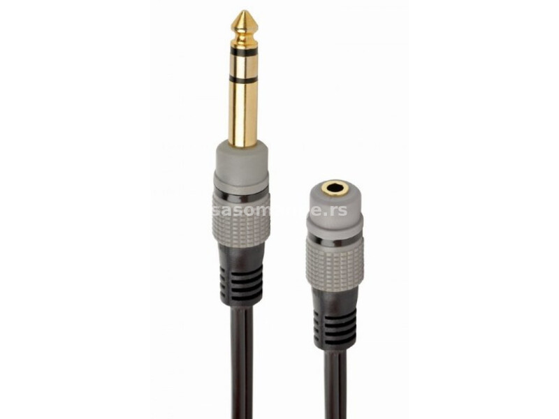 A-63M35F-0.2M Gembird 6.35mm to 3.5mm audio adapter cable, 0.2m