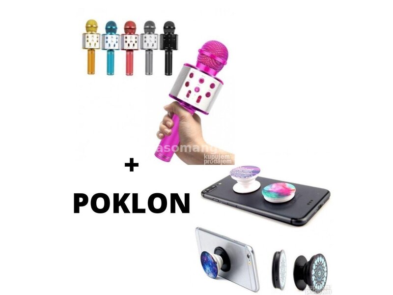 VG AKCIJA: Bežični KARAOKE Mikrofo + POKLON Pop Socket