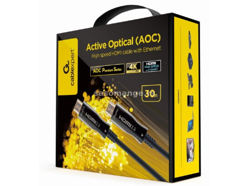 CCBP-HDMI-AOC-30M-02 Gembird Active Optical (AOC) High speed HDMI cable with Ethernet Premium 30m