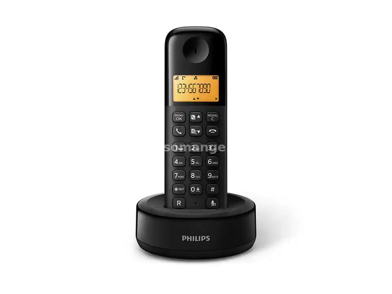 Bežični telefon Philips DB1601B/53 crni