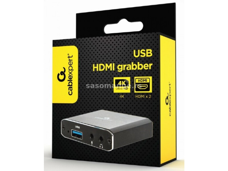 UHG-4K2-01 Gembird USB HDMI grabber, 4K, pass-through HDMI