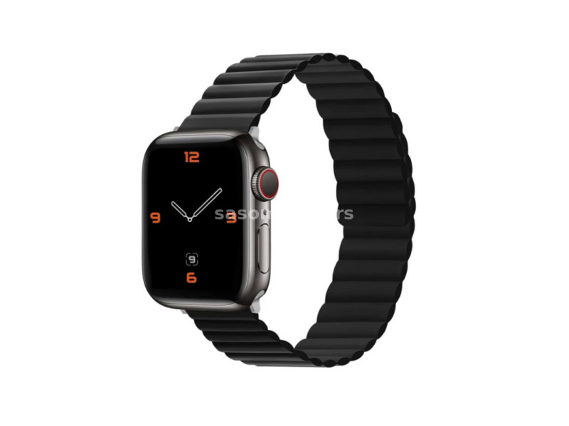 Silikonska narukvica za Apple Watch sa magnetom crna 42/44/45mm